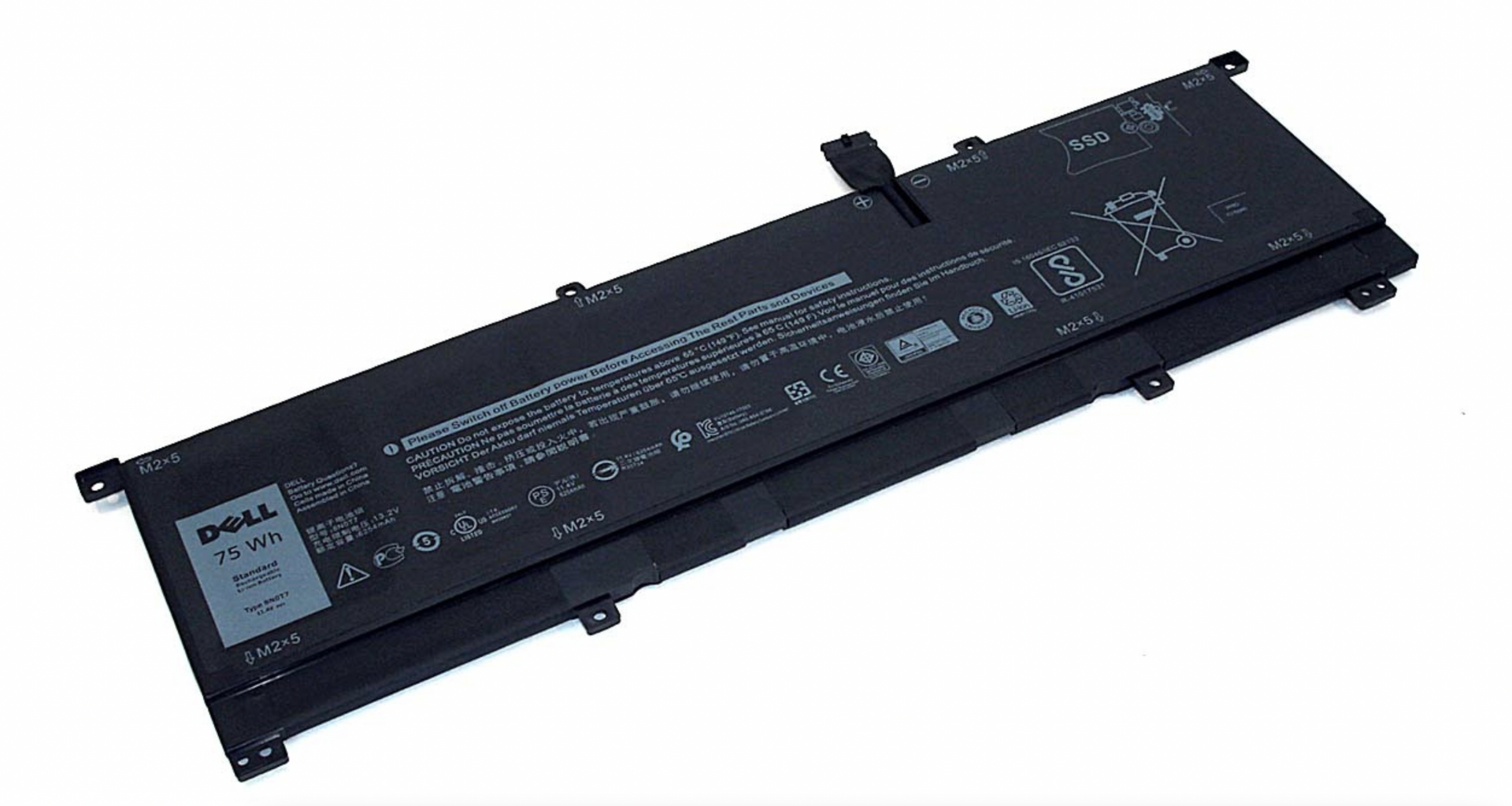 Аккумулятор DELL Precision 5530, 5530-6924 11.4V, 6580mAh, Original