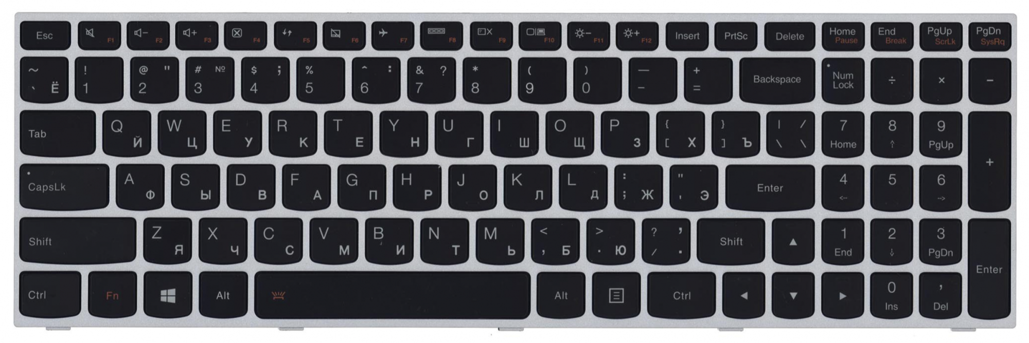 Клавиатура Lenovo IdeaPad Flex B50-30 OEM