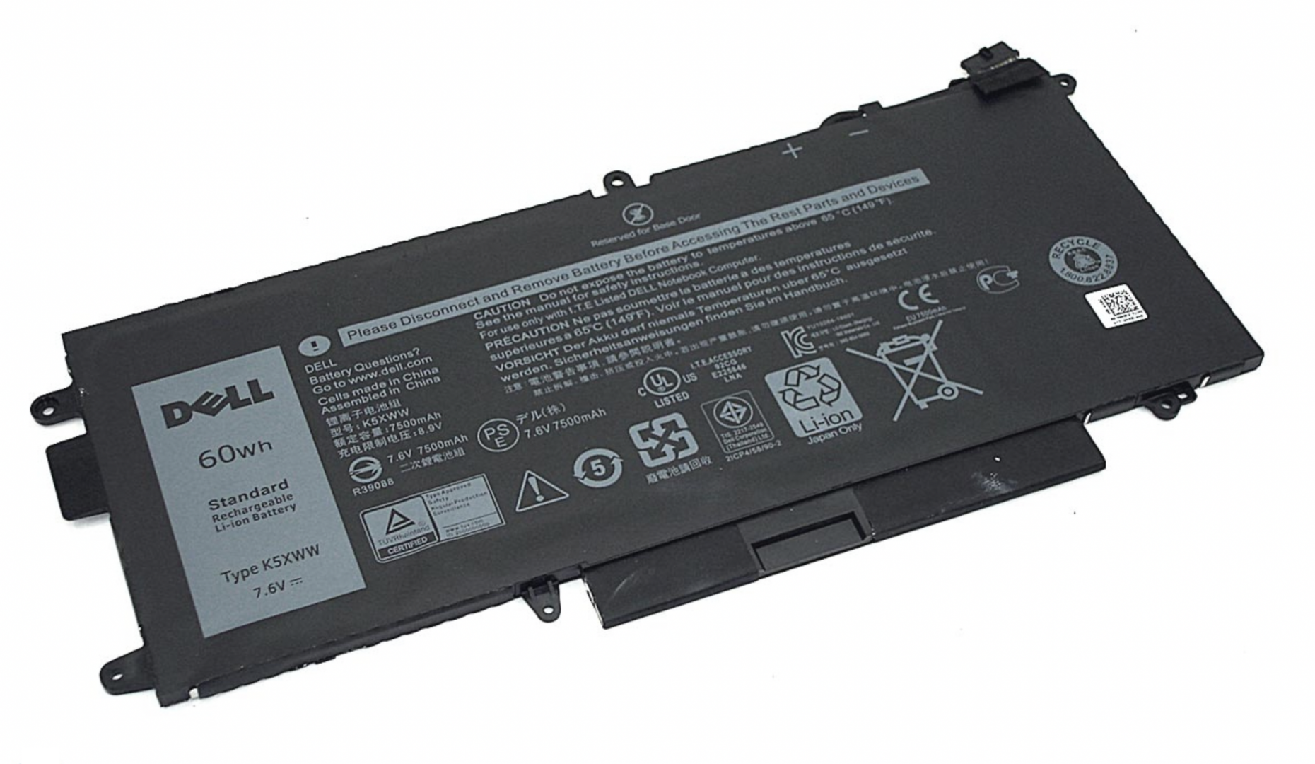 Аккумулятор DELL Latitude 7389 7.6, 7500mAh, Original
