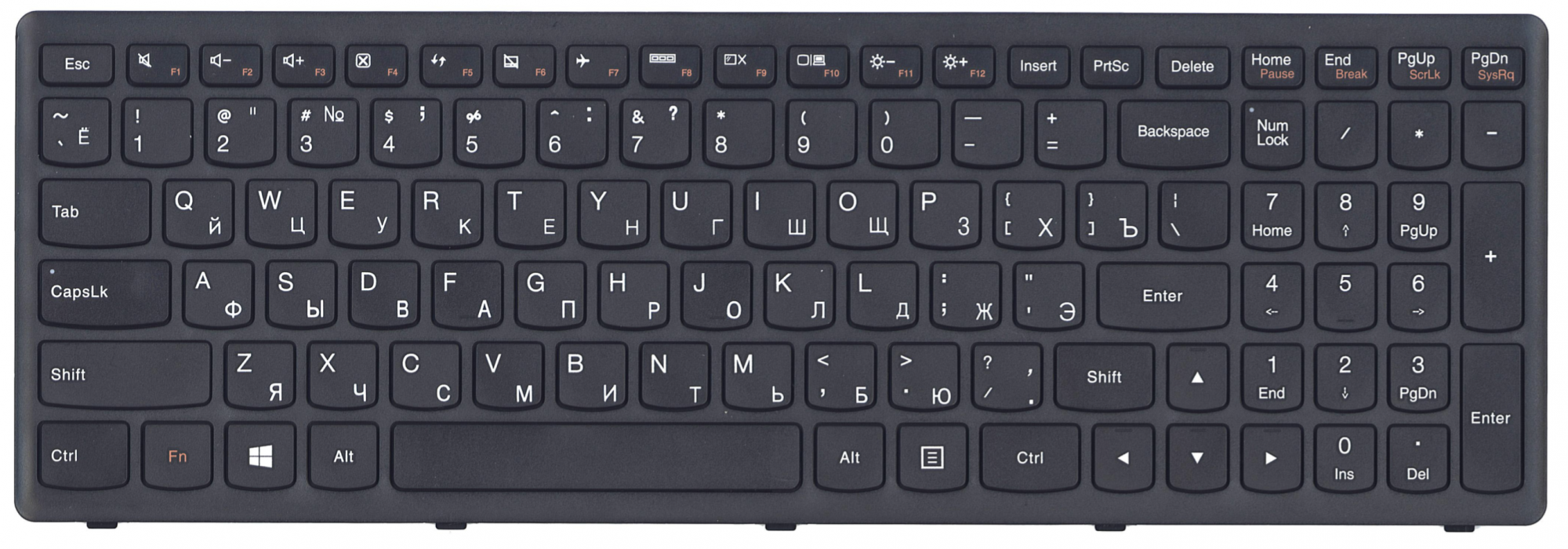 Клавиатура Lenovo IdeaPad Flex G500S OEM