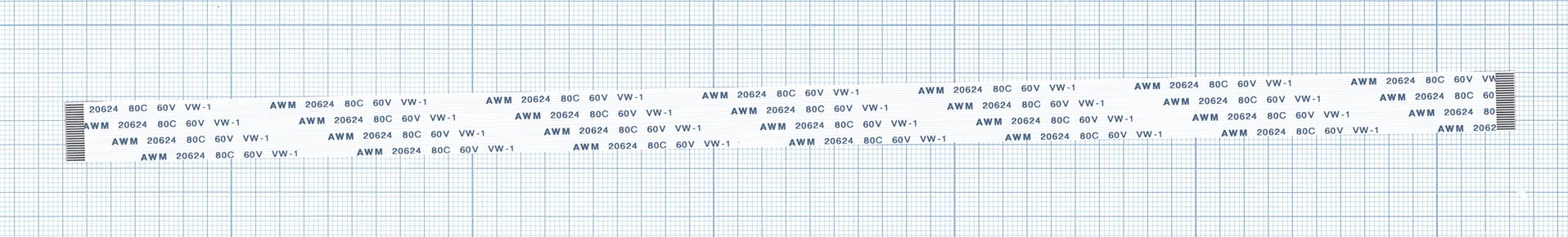 Шлейф универсальный 24pin, шаг 0,8мм, длина 30см