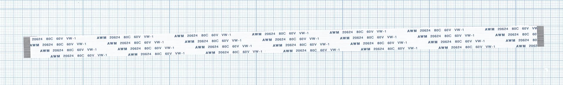 Шлейф универсальный 24pin, шаг 0,8мм, длина 30см