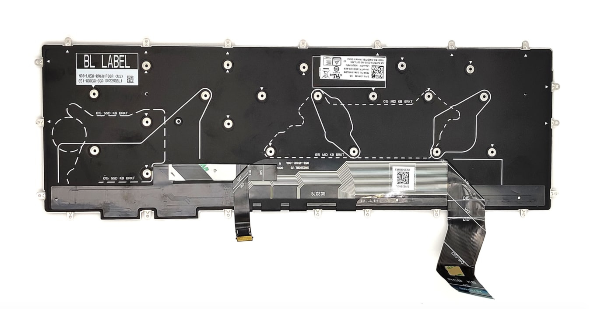 Клавиатура Dell G5 5590 с подсветкой, OEM