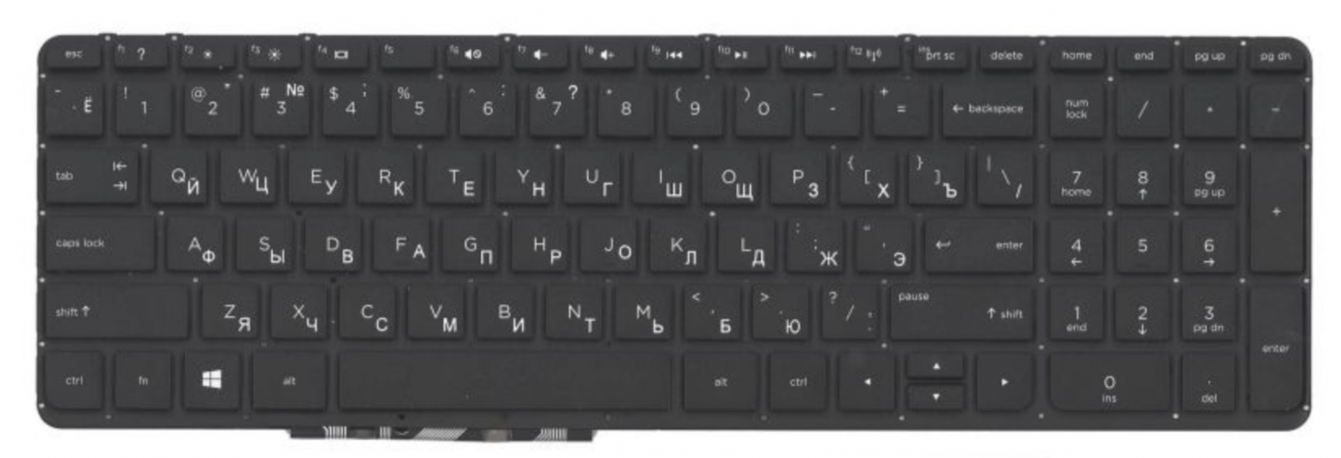 Клавиатура HP Envy 15-J без рамки, плоский Enter OEM