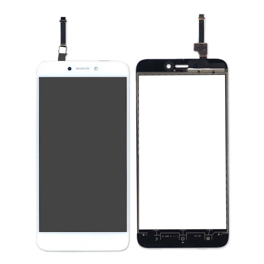 Сенсорное стекло (тачскрин) для Xiaomi Redmi 4X белое