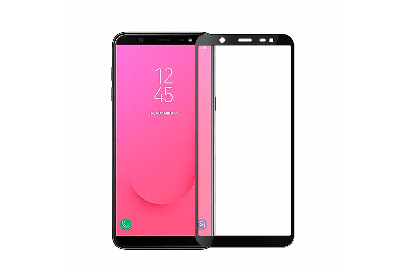 Защитное стекло 3D во весь экран Samsung Galaxy J8 2018 / A6 Plus