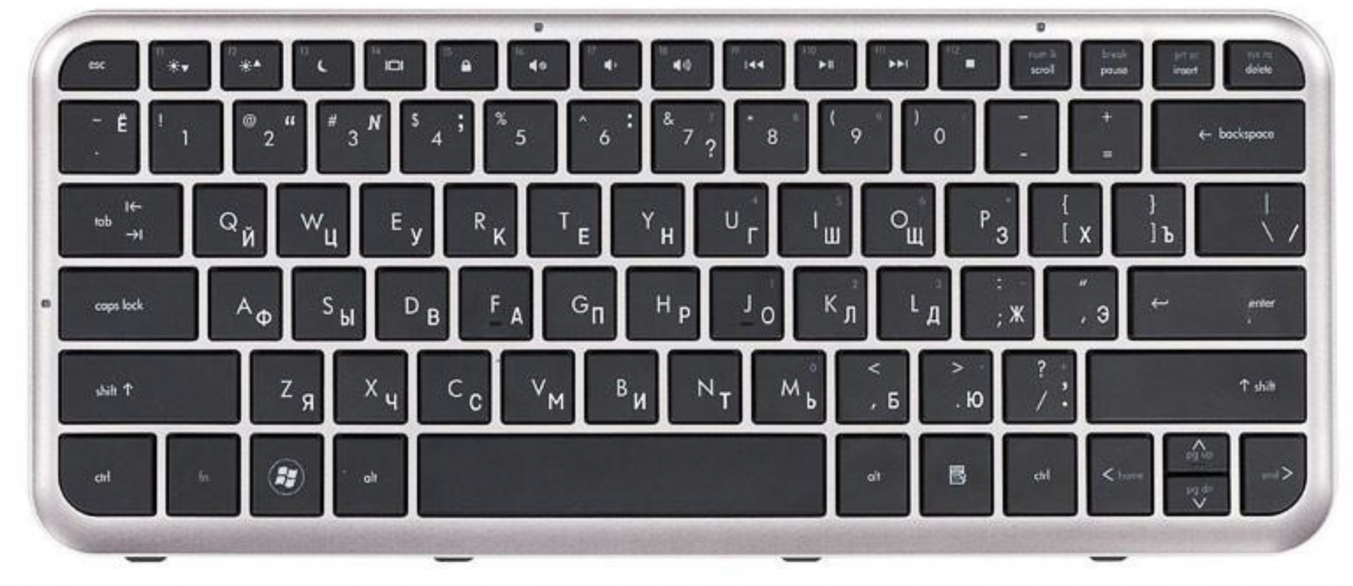 Клавиатура HP Pavilion dm3-1050er с бронзовой рамкой, OEM