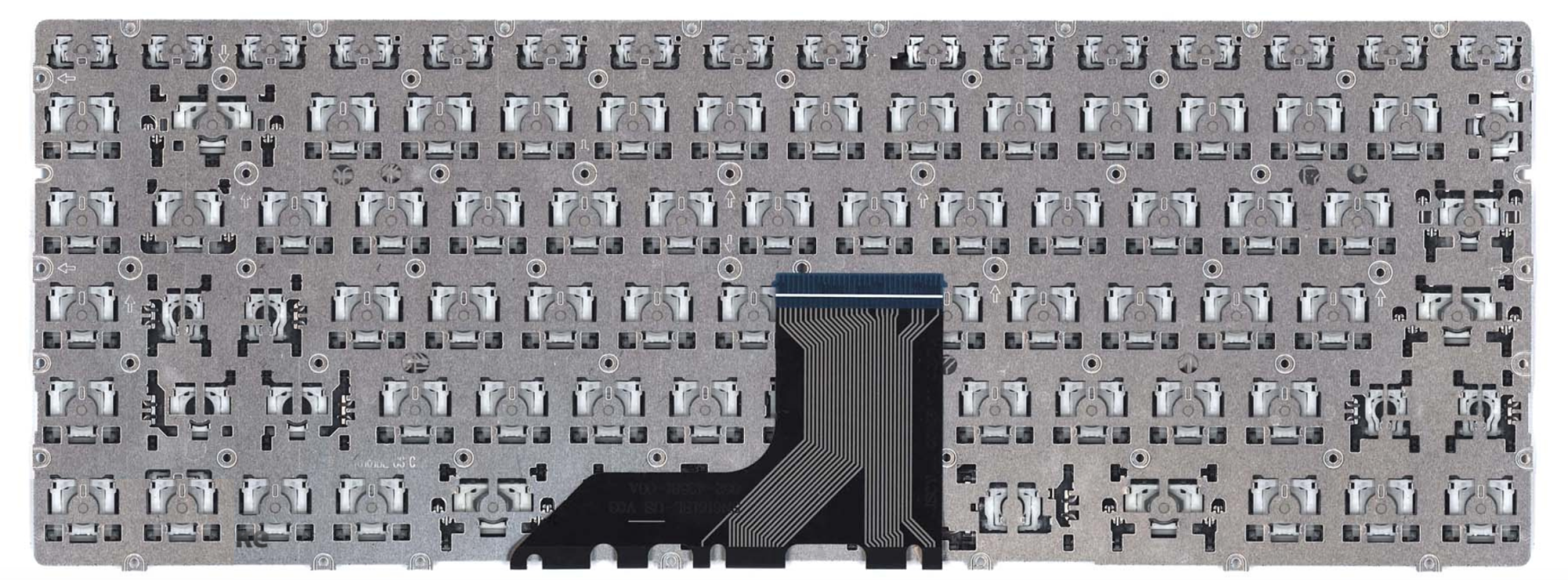 Клавиатура HP ﻿Envy 13-ad142ng серебристая, с подсветкой, OEM