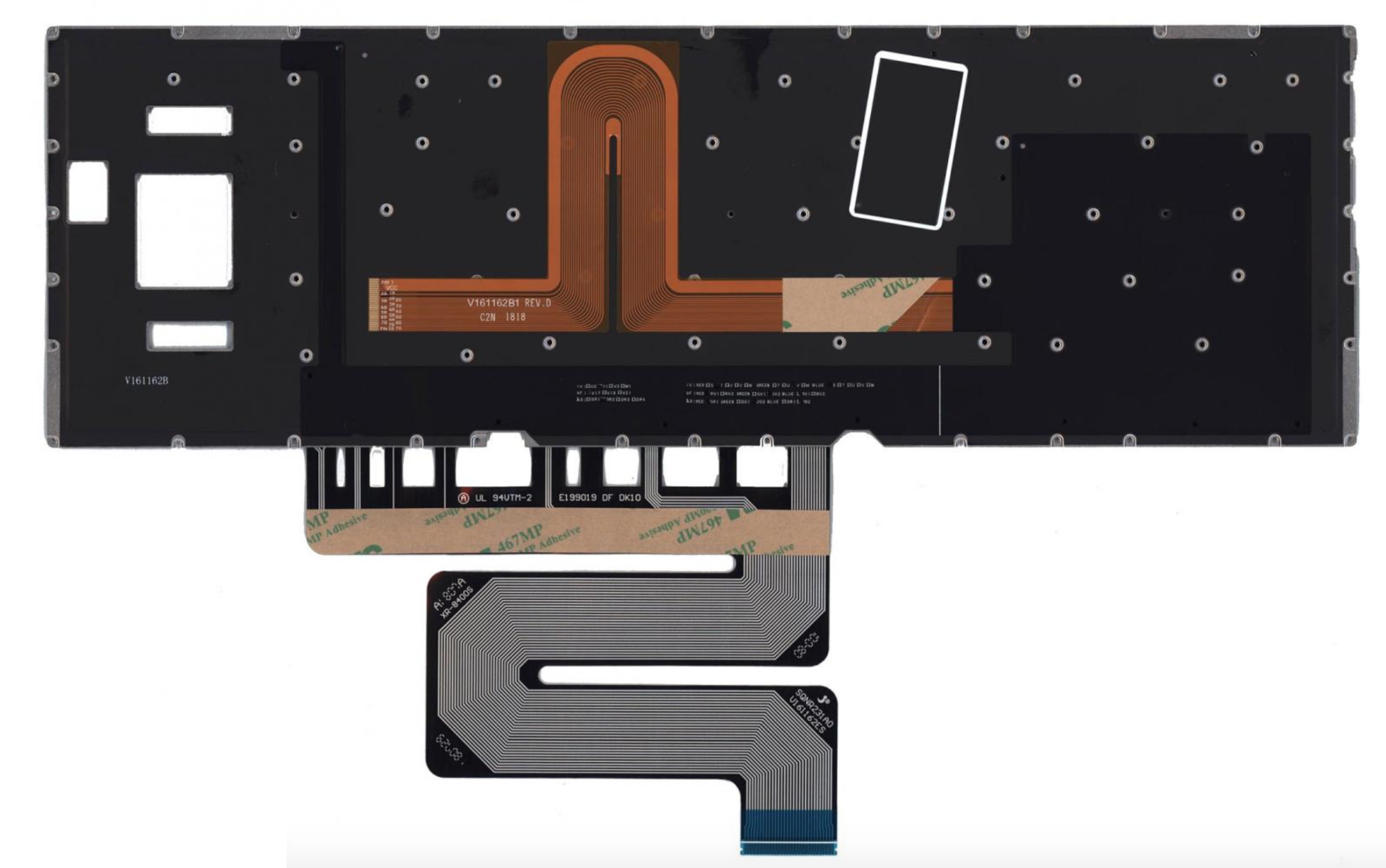 Клавиатура ASUS ROG GX501I c подсветкой, маленький энтер, OEM