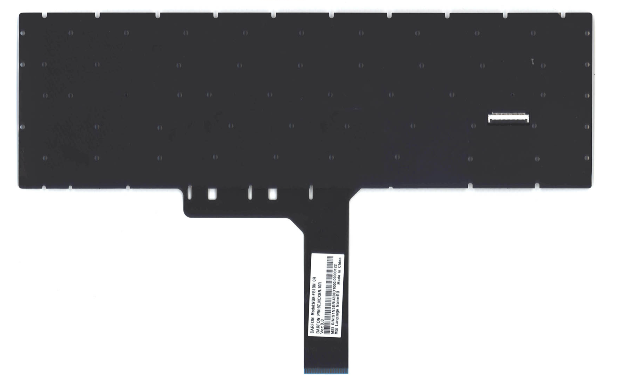 Клавиатура MSI GS75 Stealth 9SD-838RU с цветной подсветкой, OEM