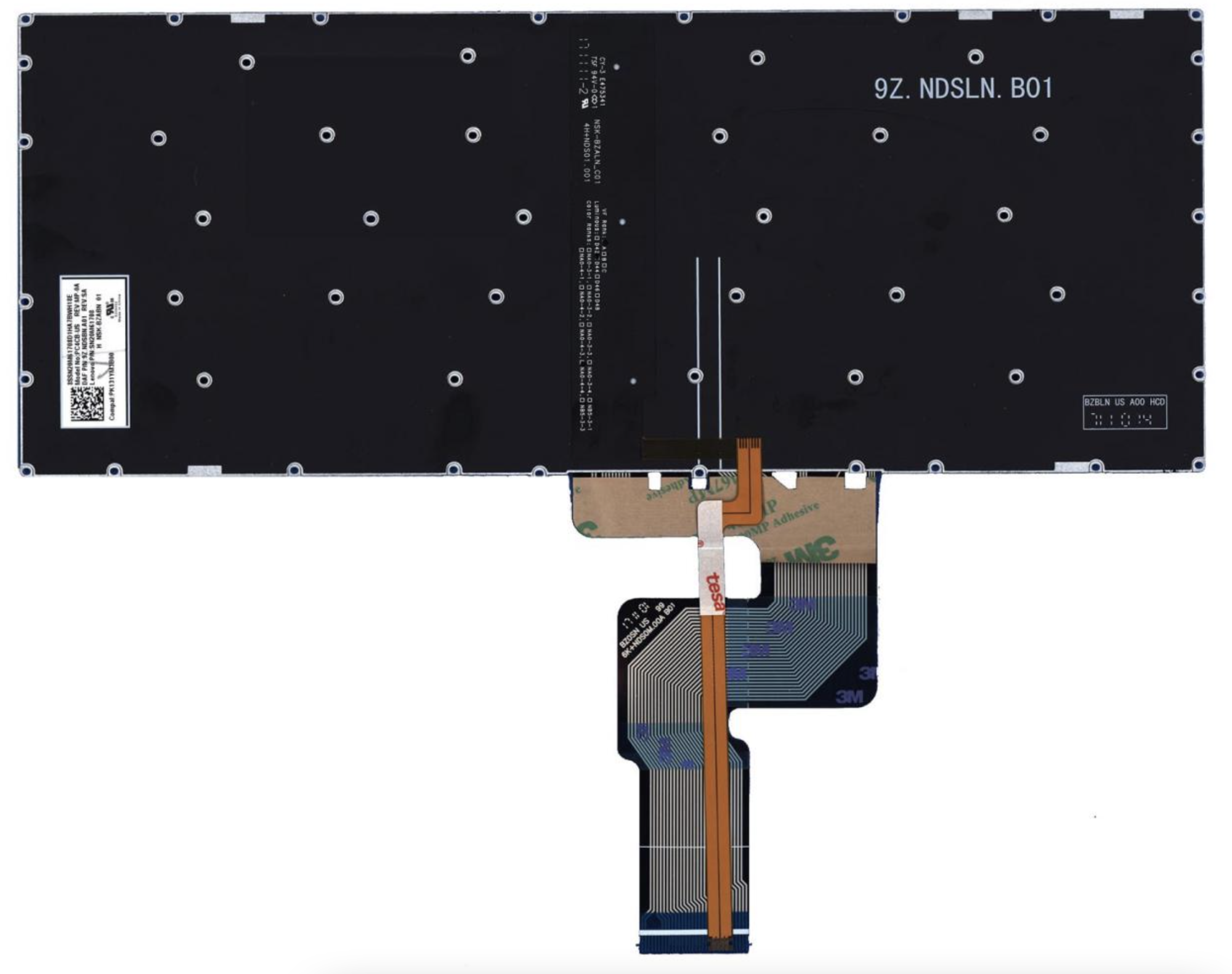 Клавиатура Lenovo IdeaPad C340-15IML с подсветкой, OEM