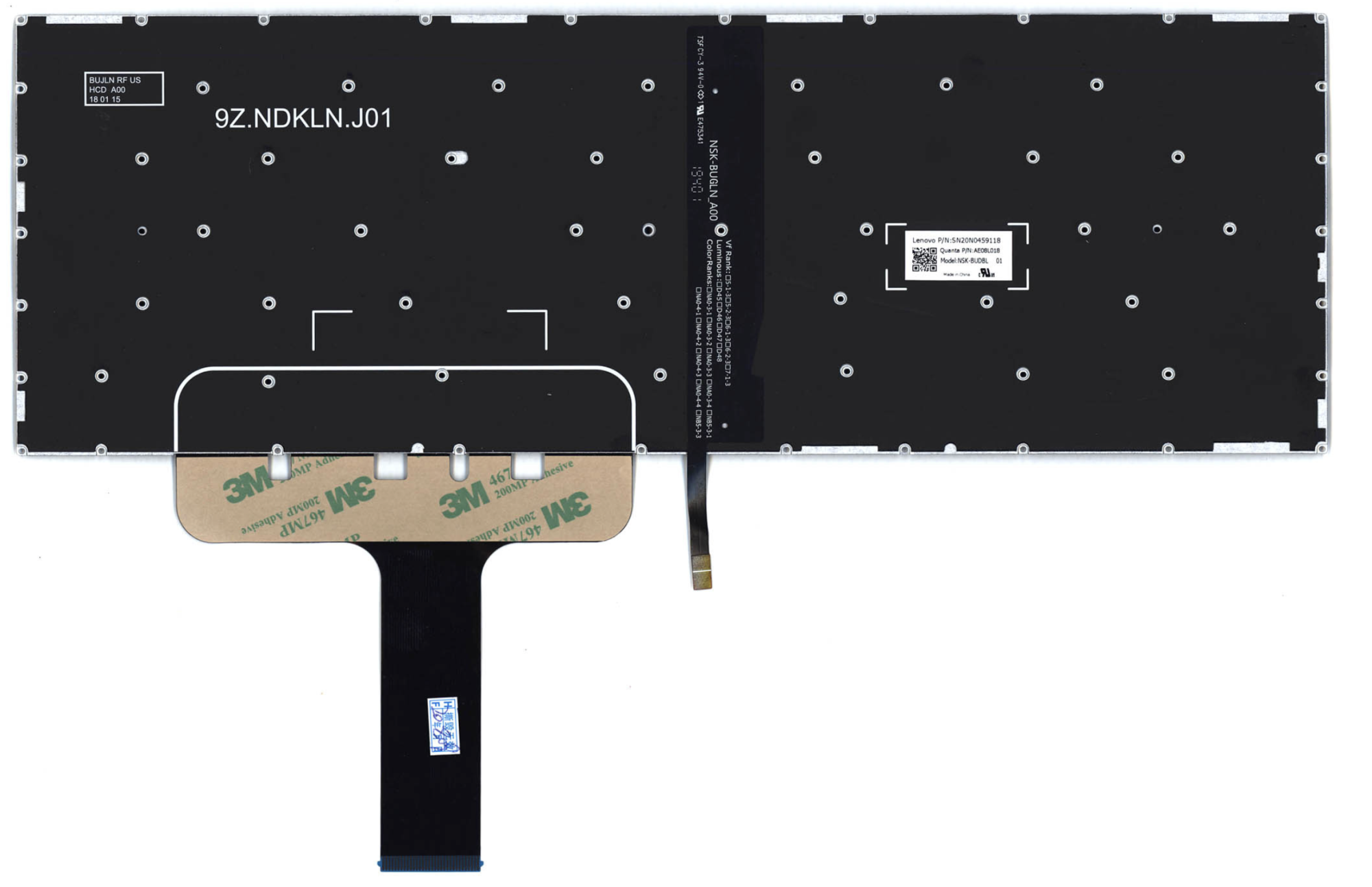Клавиатура LENOVO Legion Y740-17IRH с подсветкой, OEM