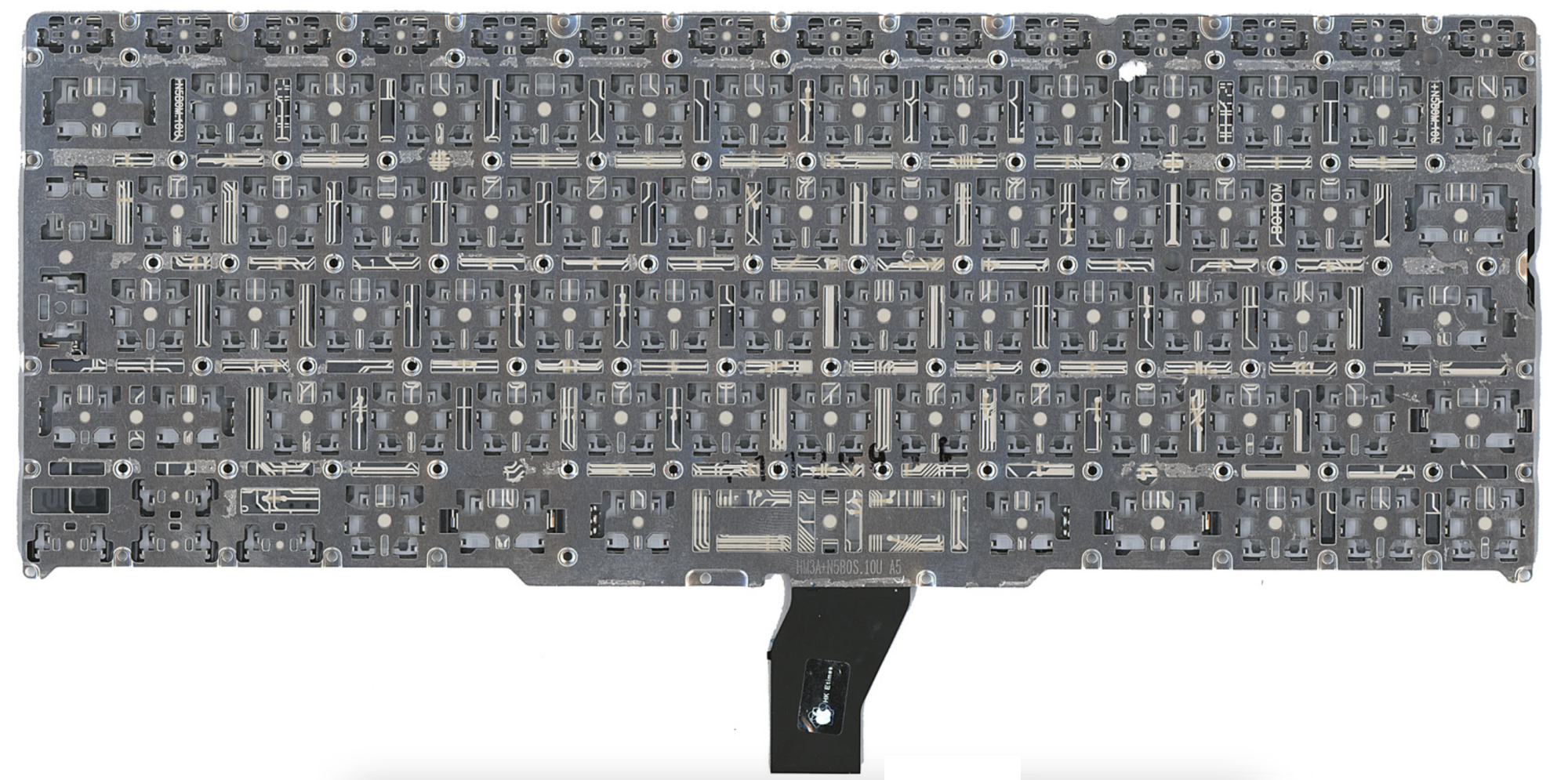 Клавиатура Apple MacBook Air 11.6" начало 2014 A1465 (MD711LL/B) с подсветкой, большой Enter, OEM