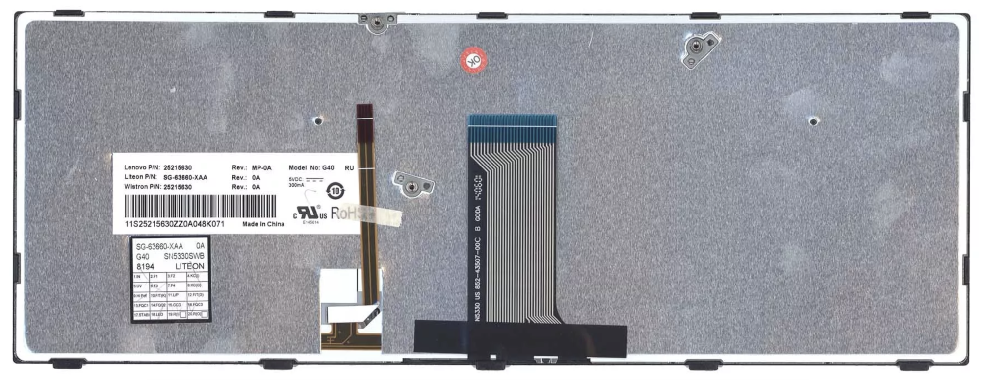 Клавиатура Lenovo IdeaPad Flex B40-80 OEM