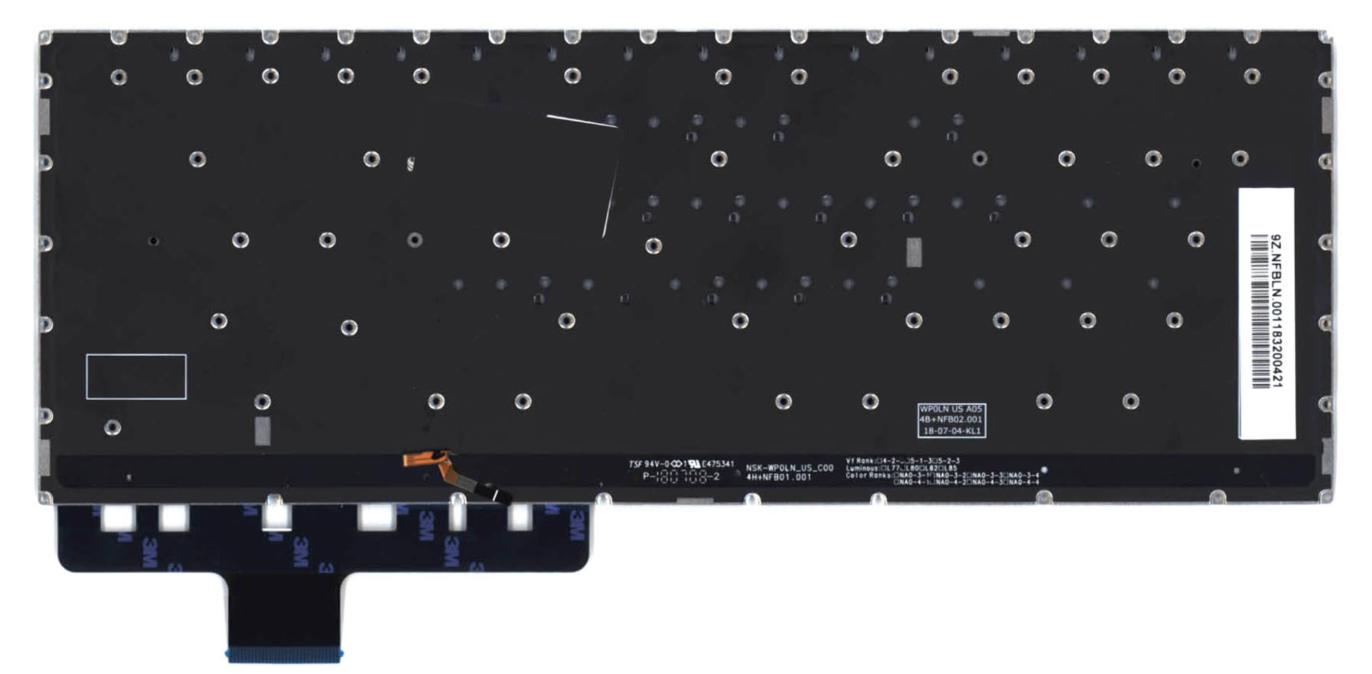 Клавиатура Acer Aspire 3 A315-22G с подсветкой, OEM